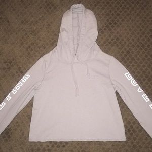 VS pink cropped sweatshirt gray hoodie small